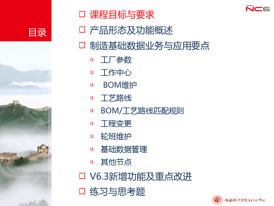 NC63全产品培训 基础数据管理与业务应用解析